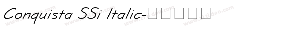 Conquista SSi Italic字体转换